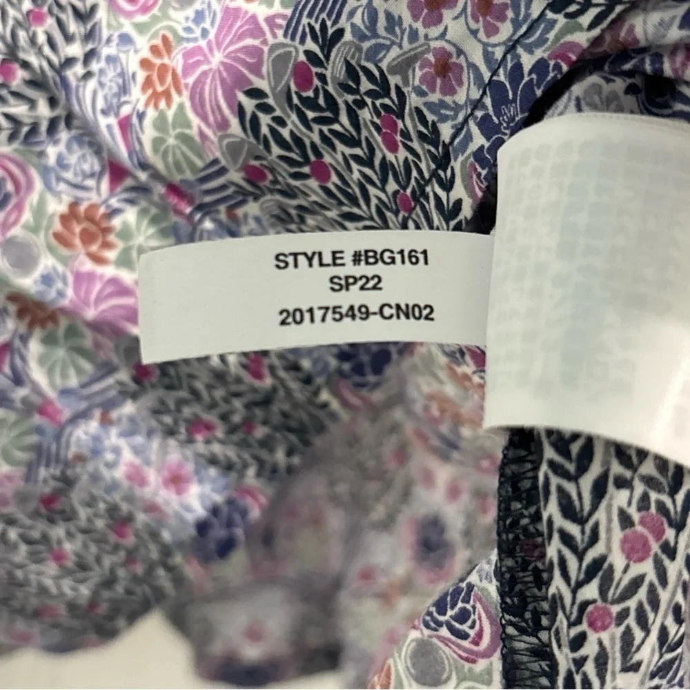 J.Crew Women’s Smocked Square Neck Puff Sleeve Top Size M Liberty Fabric Floral